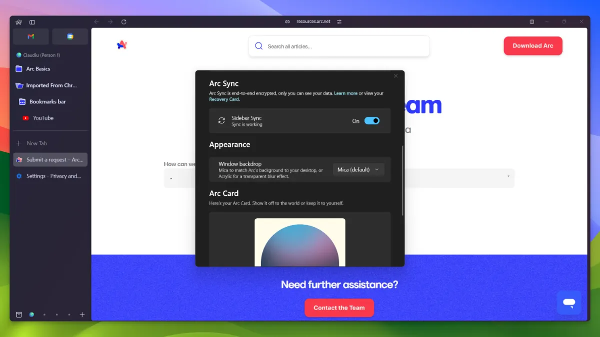 Arc 브라우저 - 다운로드_01