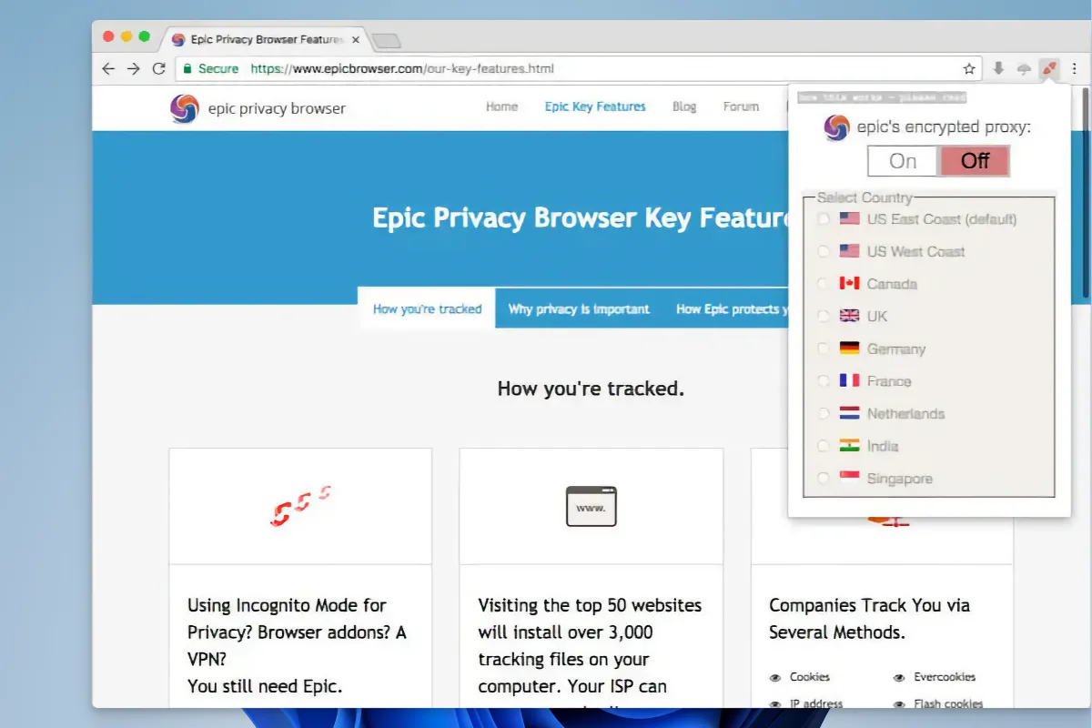 에픽 브라우저 다운로드 - Epic Privacy Browser_01
