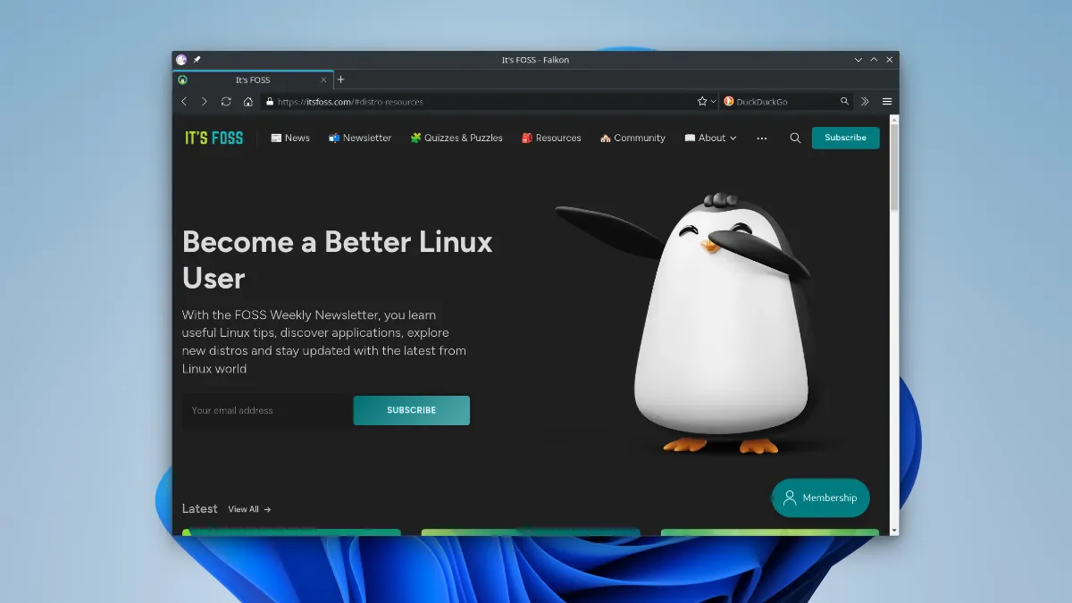 팔콘 브라우저 다운로드 - Falkon_01