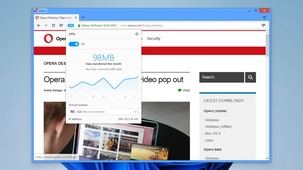 오페라 브라우저 다운로드 - Opera_01