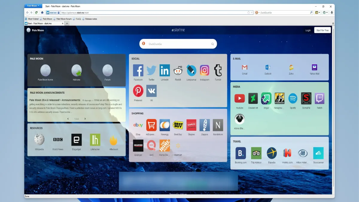 페일문 브라우저 다운로드 - Pale Moon_01