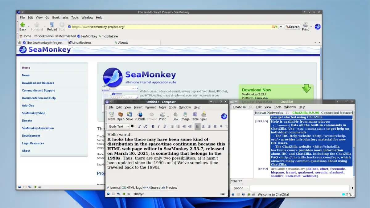 SeaMonkey 다운로드 - 올인원 브라우저_01