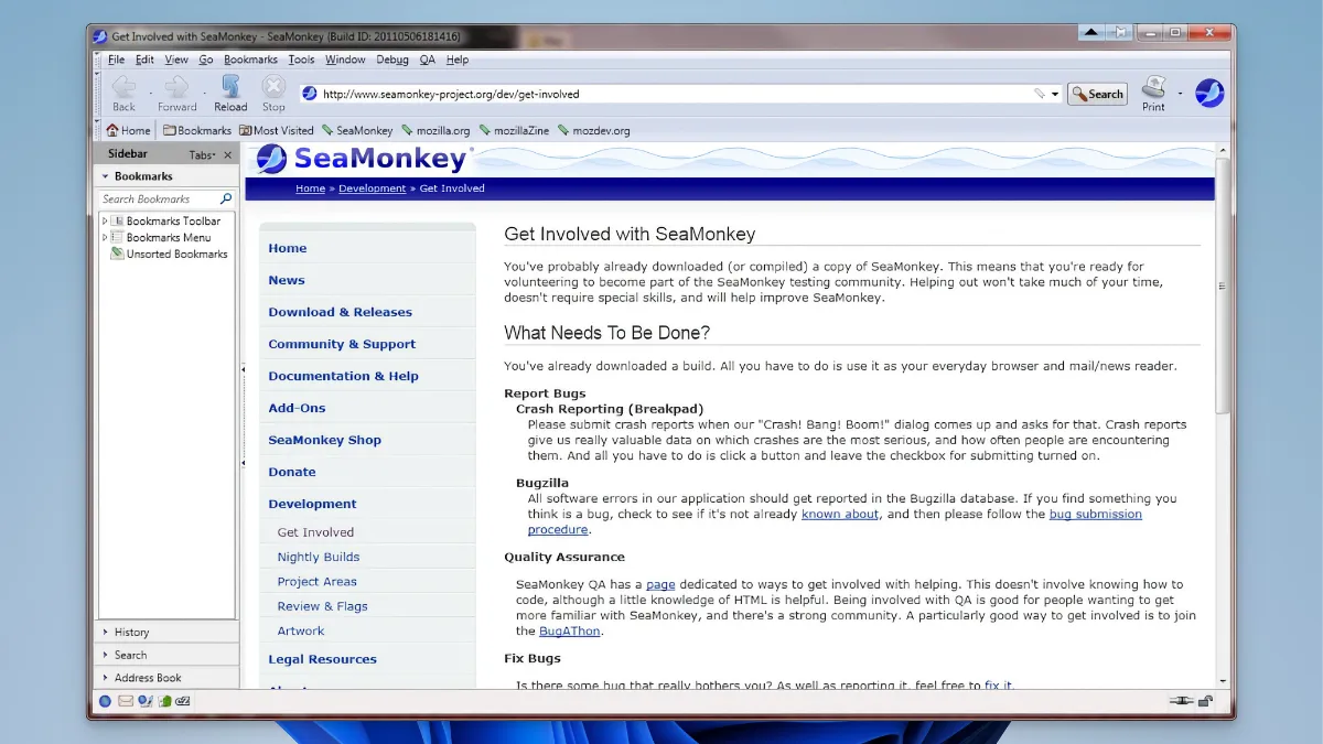 SeaMonkey 다운로드 - 올인원 브라우저_01